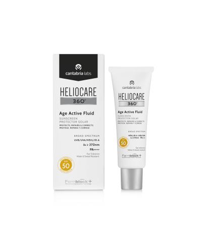 Heliocare 360 Age Active Fluid SPF 50 واقي شمس هيليوكير لمكافحة علامات التقدم بالعمر 